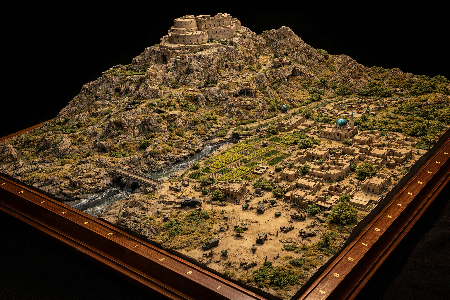 Mountain Fortress War Table Chess Set