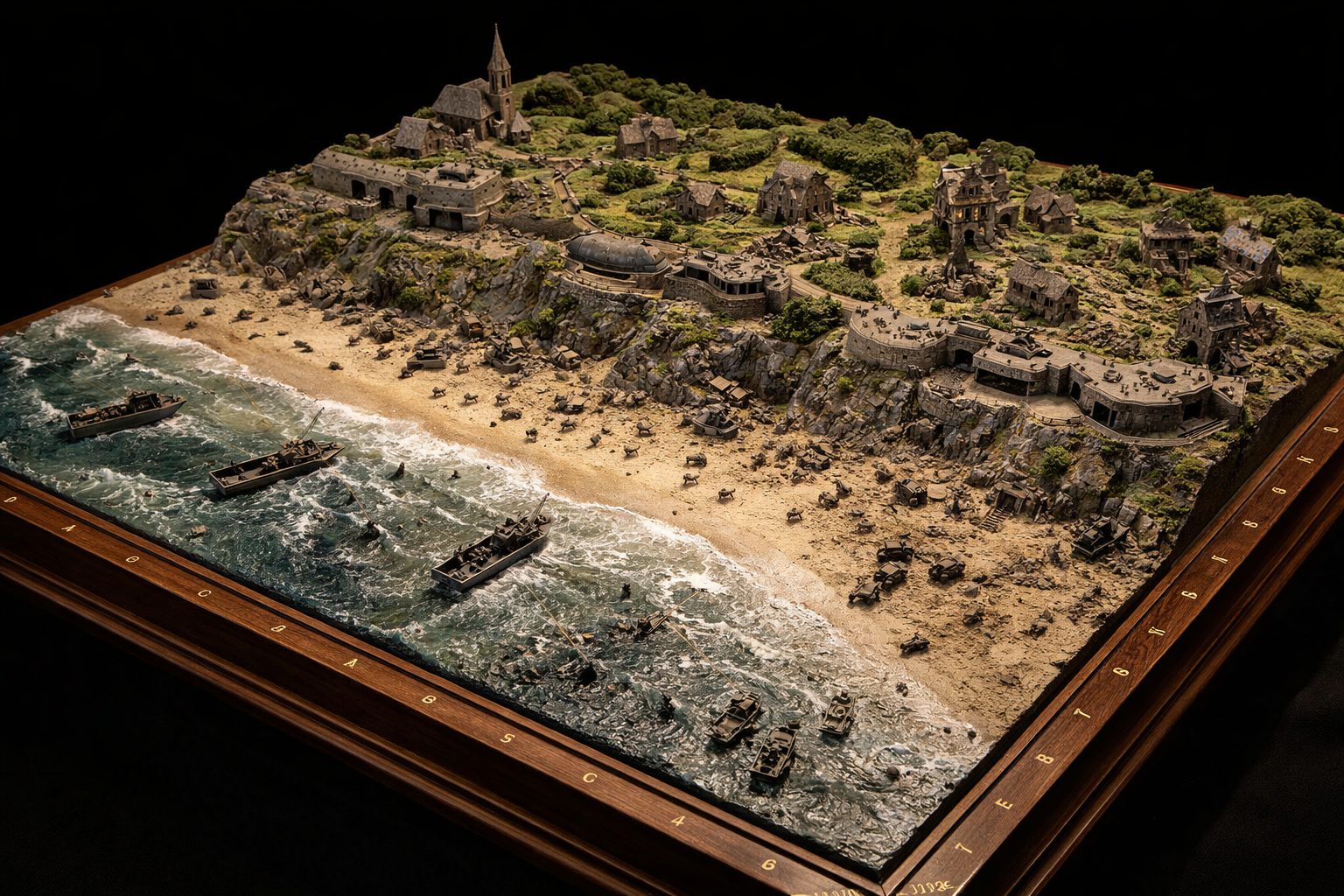 Normandy War Table Chess Set