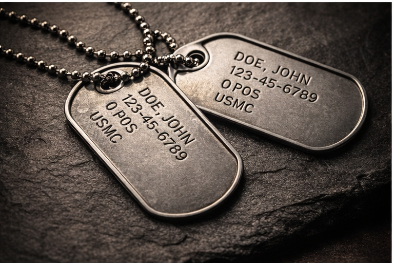 CNC Dog Tag Set
